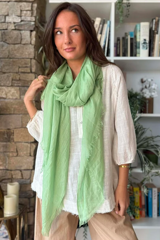Classic Portobello Scarf Pistachio 